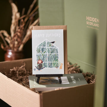 Greenhouse Birthday Card by Joy Nevada