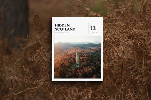 Hidden Scotland Magazine Issue 13 cover, Autumn/Winter 2026-27