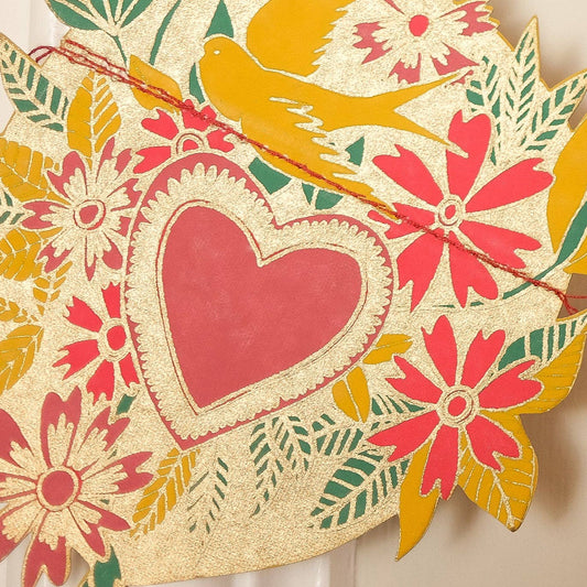 East End Press Hearts Sewn Garland