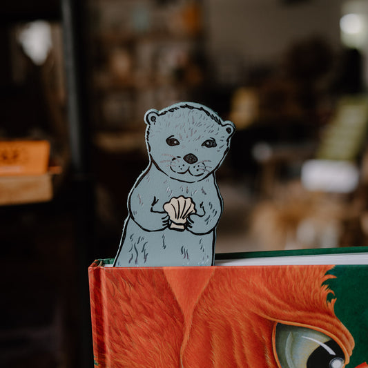 Ark Colour Design Otter Bookmark in Blue