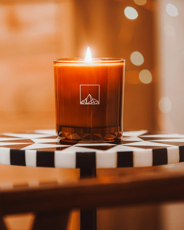Cairn Candles Amber Glass - Highland Berries