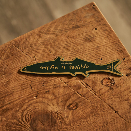 Ark Colour Design Fish "Any Fin is Possible" Bookmark in Dark Green