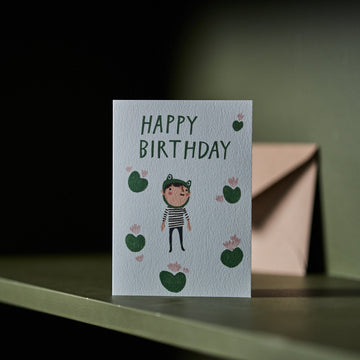 Cute Frog Birthday Card