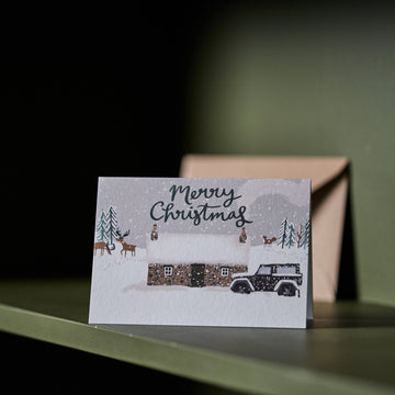 Lomond Paper Co Snowy Bothy Merry Christmas Card