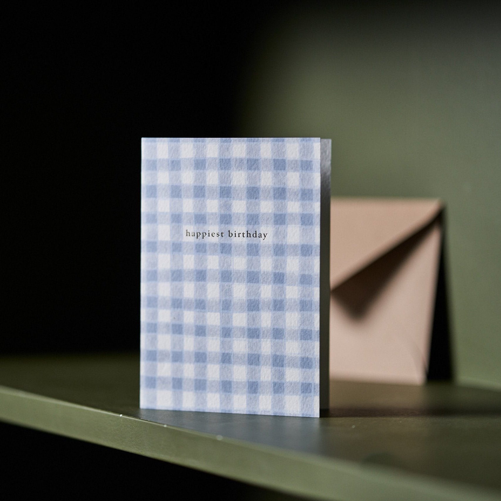 Gingham Happiest Birthday Card