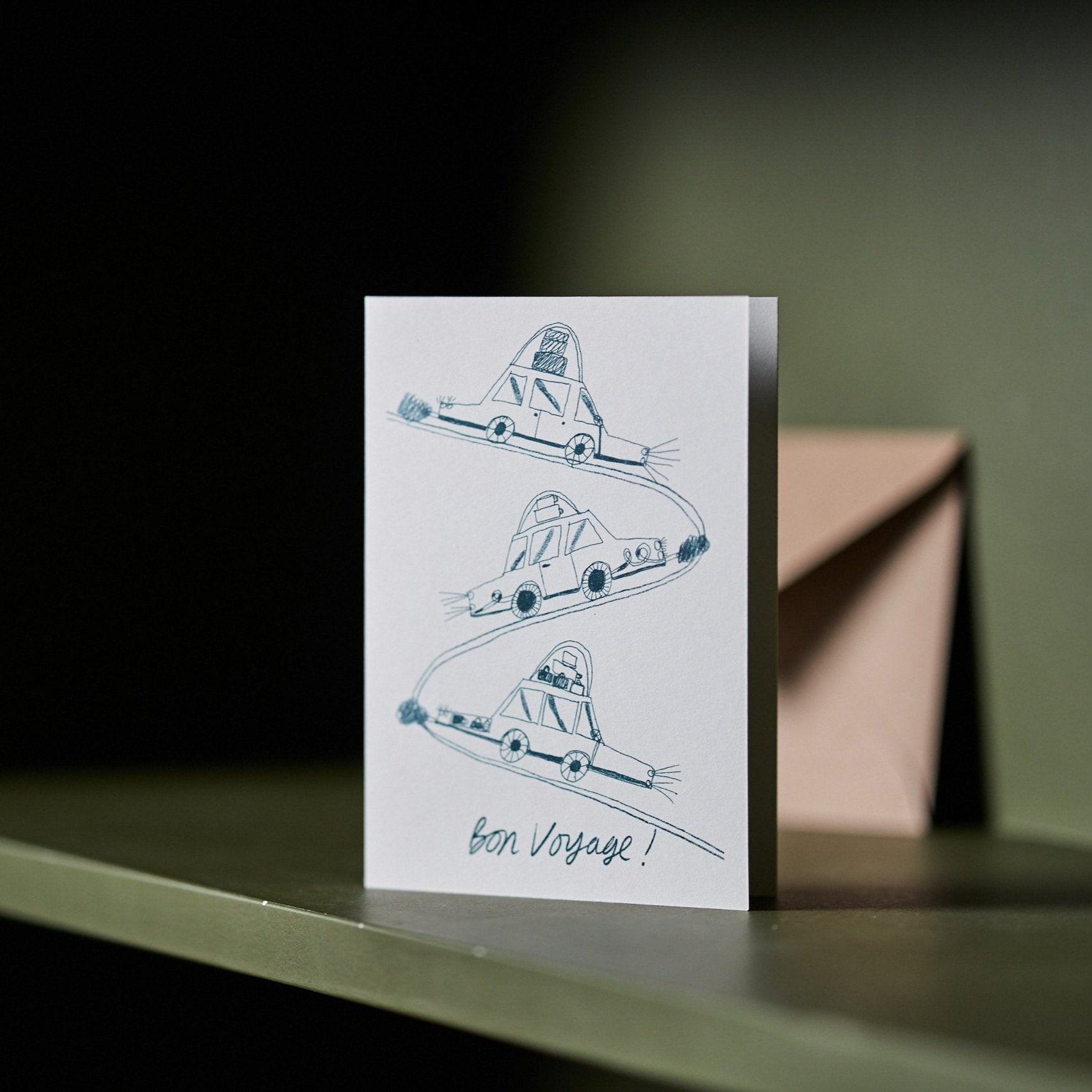 Hot Pink Press Bon Voyage Card