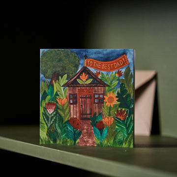 Samantha Dolan Best Dad Shed Greeting Card