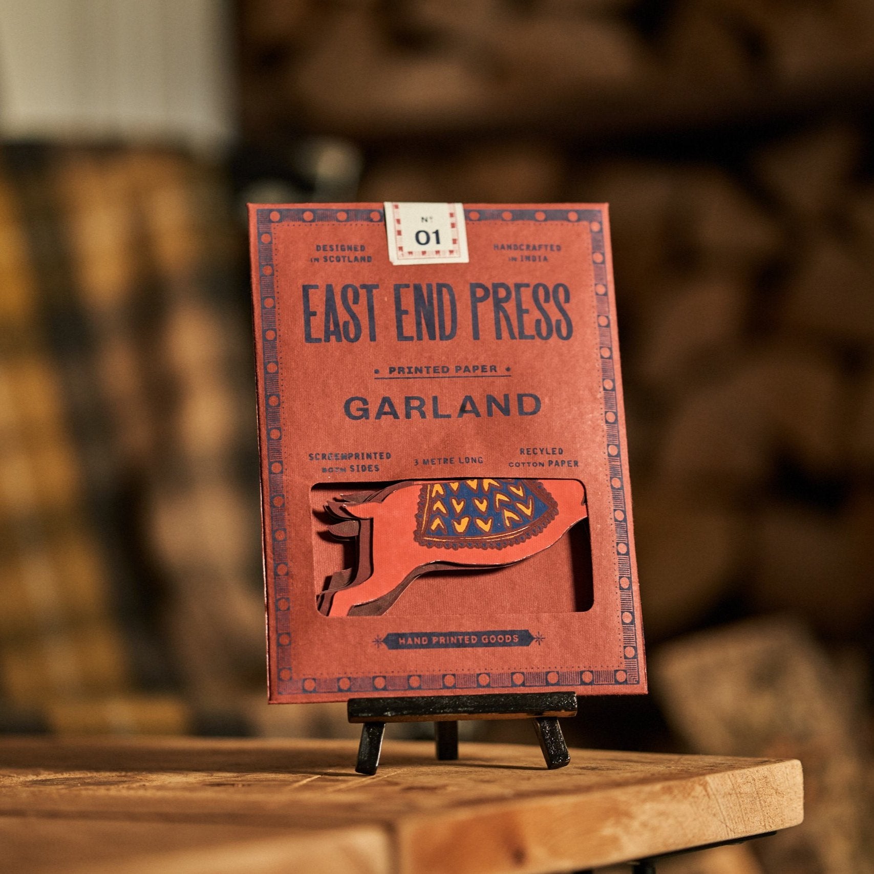 East End Press Reindeers Sewn Garland