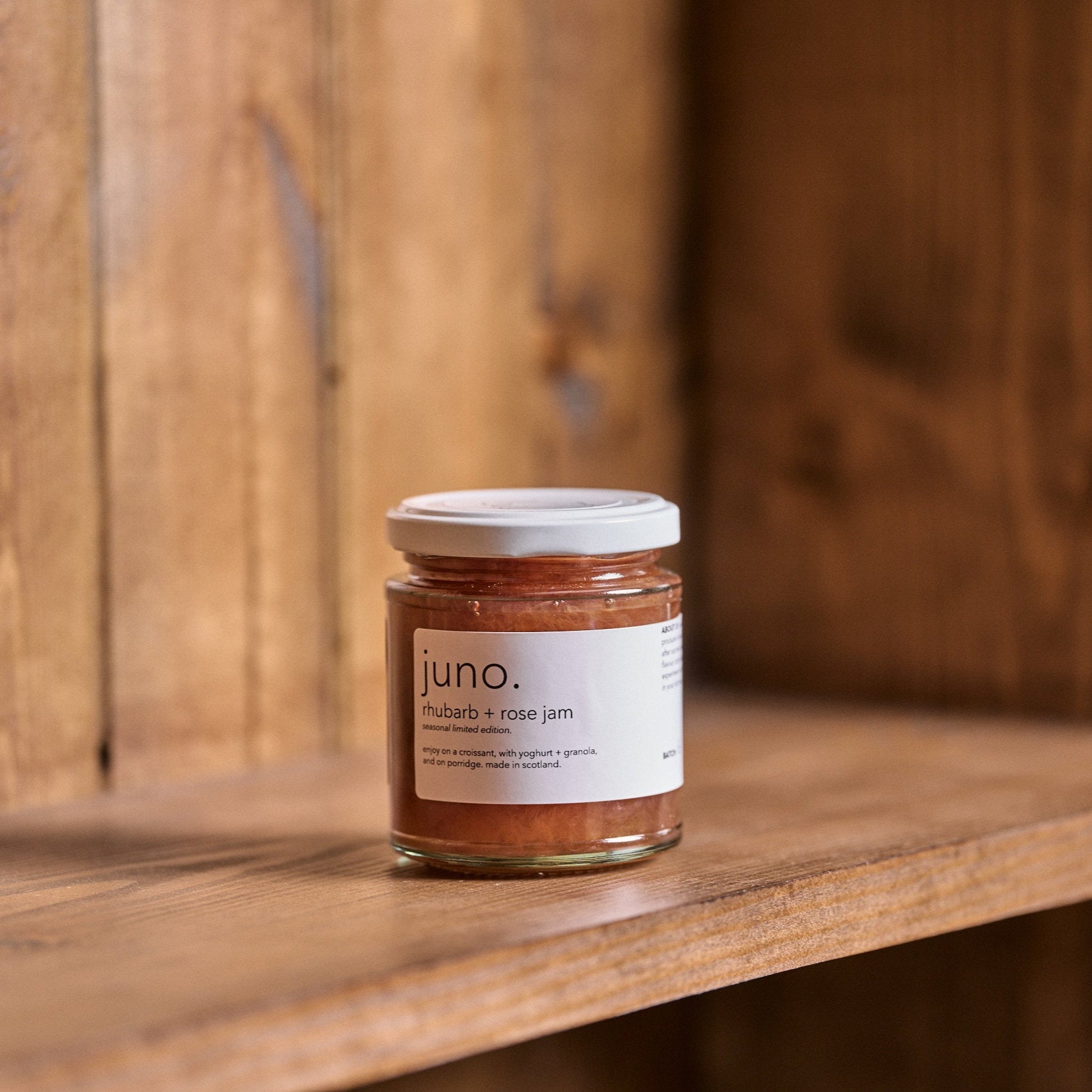 Rhubarb + Rose Jam by Juno