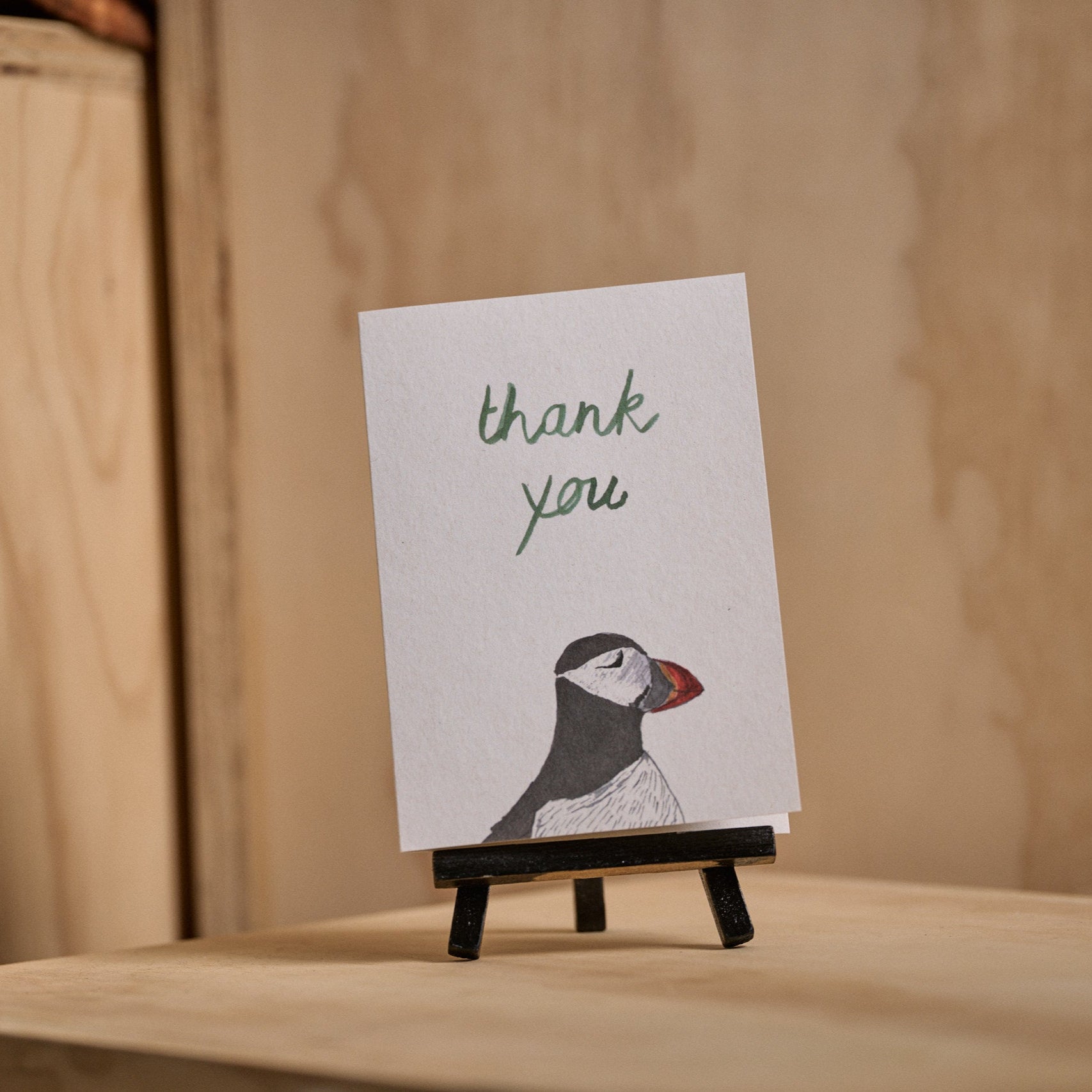 dear prudence Thank You Puffin Card