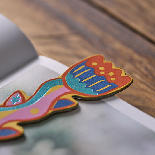 Ark Colour Design Tulip Blooming Lovely Bookmark In Yellow