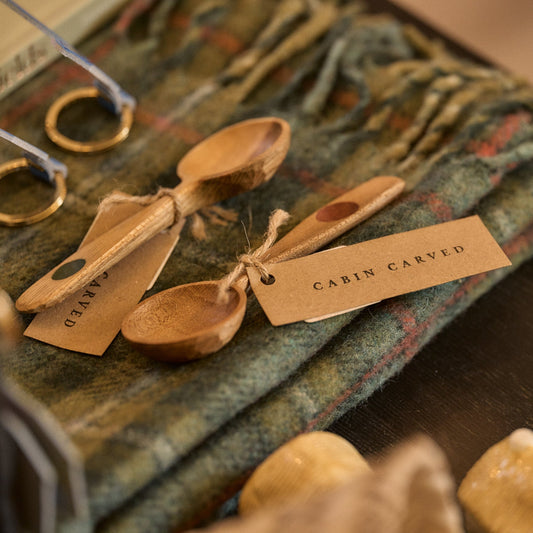 Cabin Carved Coffee Scoop