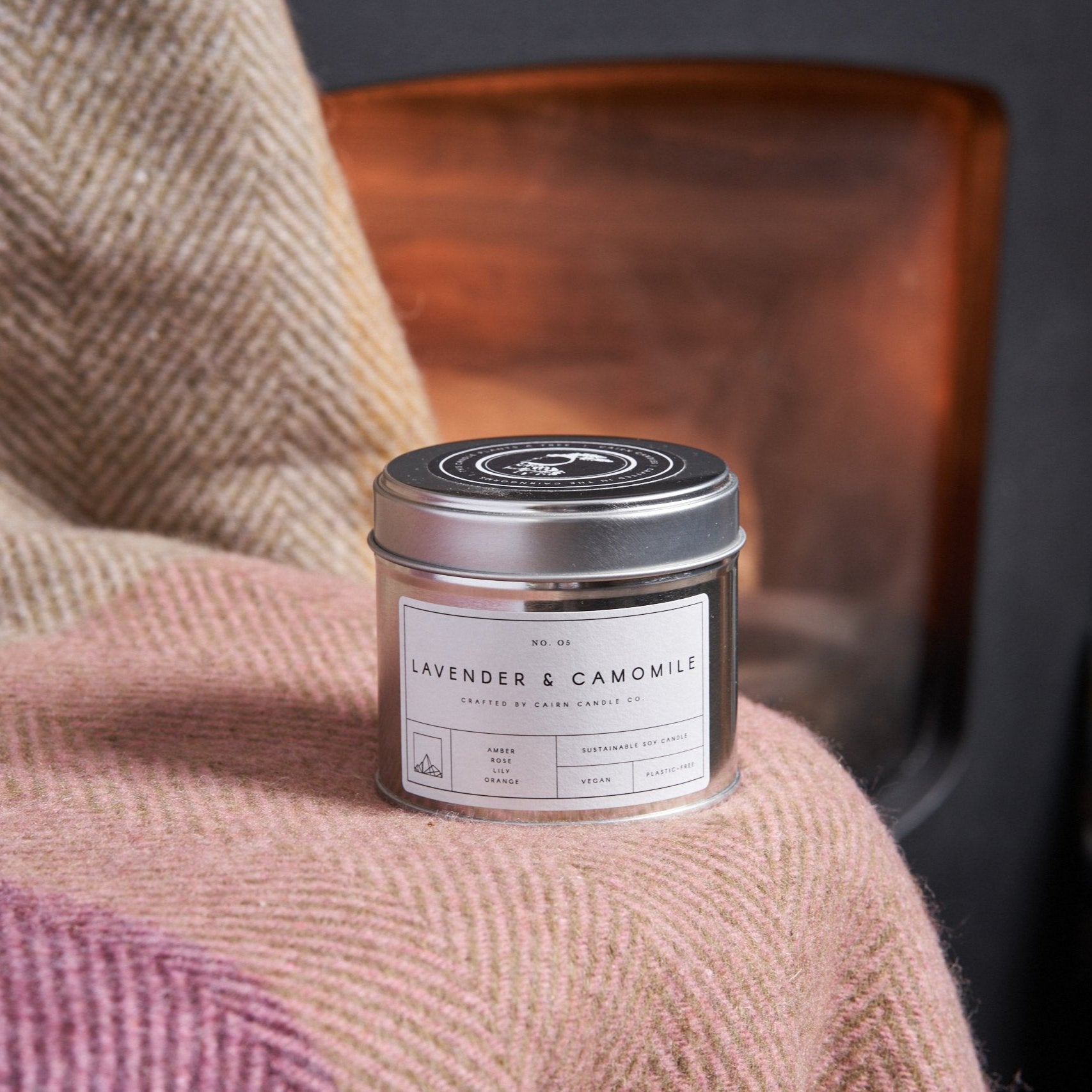 Lavender and Camomile Candle Tin