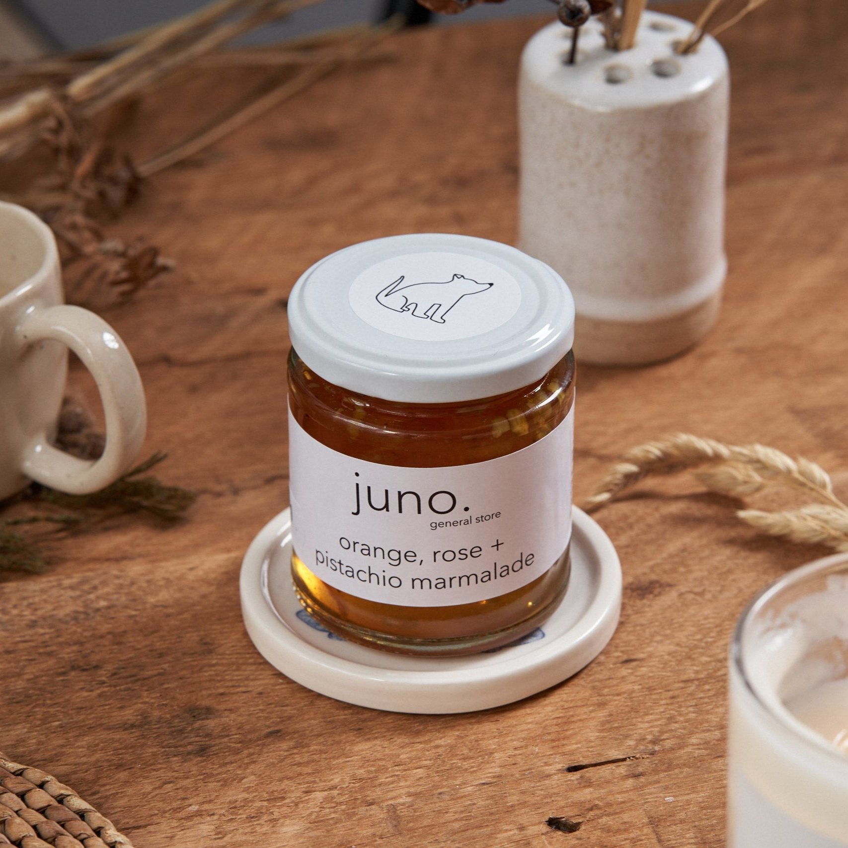 Juno Orange, Rose + Pistachio Marmalade