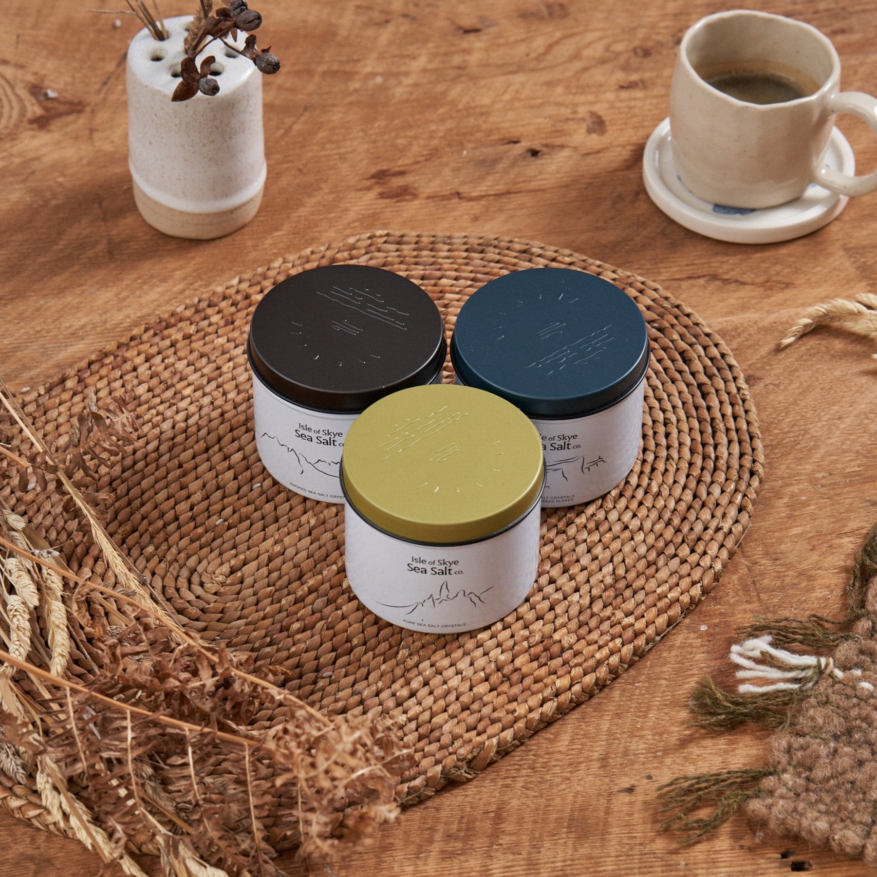 A Taste of Skye - 3 x 120g Natural and Flavoured Sea Salts Gift Set