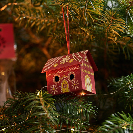 East End Press Gingerbread House Screen-Printed Decoration