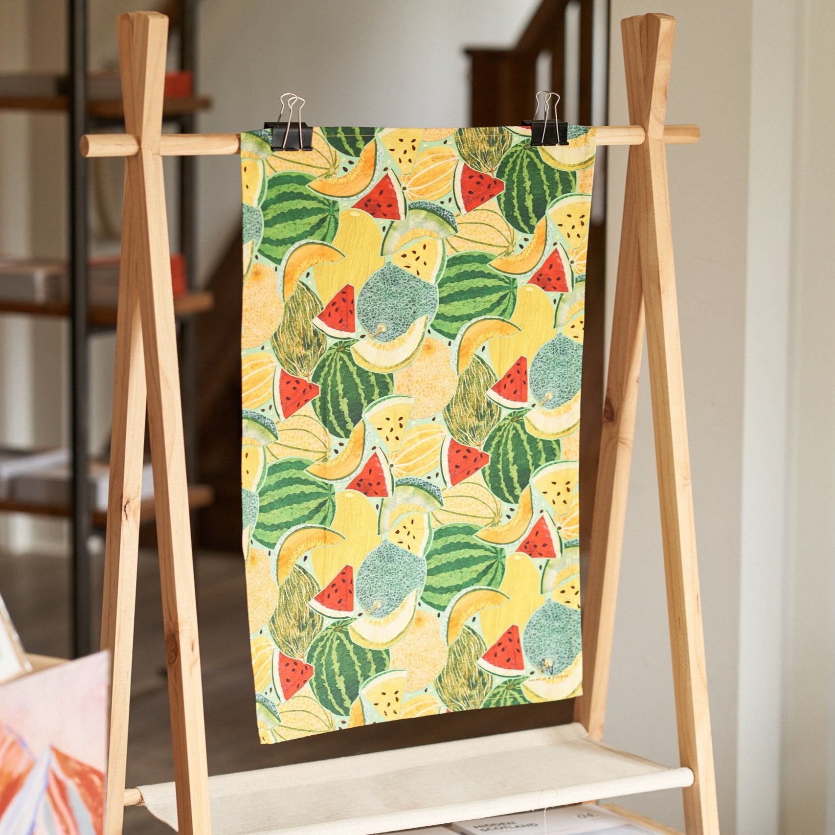 Rachelle W Designs Summer Melon Tea Towel