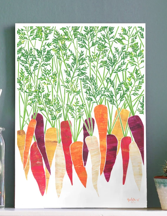 Rachelle W Designs A4 Carrot Print