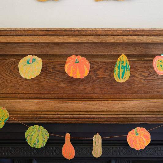 East End Press Pumpkin & Squash Sewn Garland