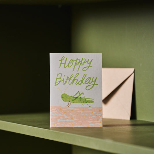 hoppy birthday card