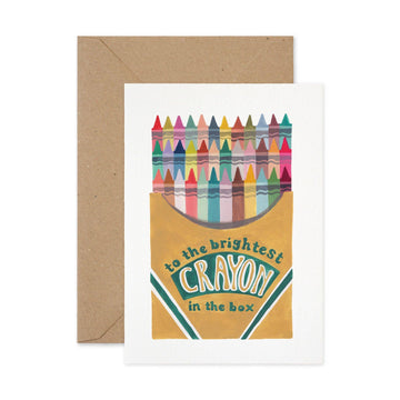 Paper Parade Stationers - Brightest Crayon Card