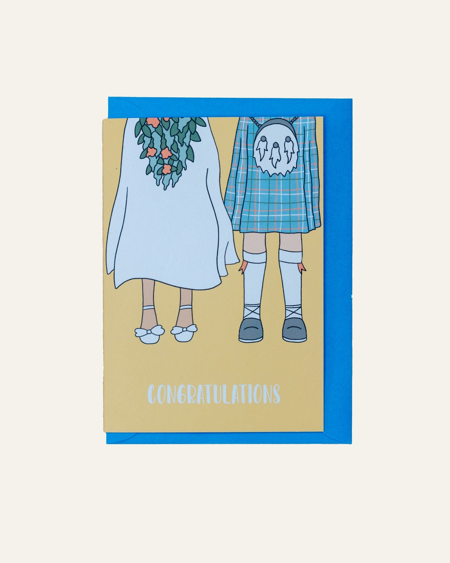 Congratulations Scottish Wedding Card - Hidden Scotland