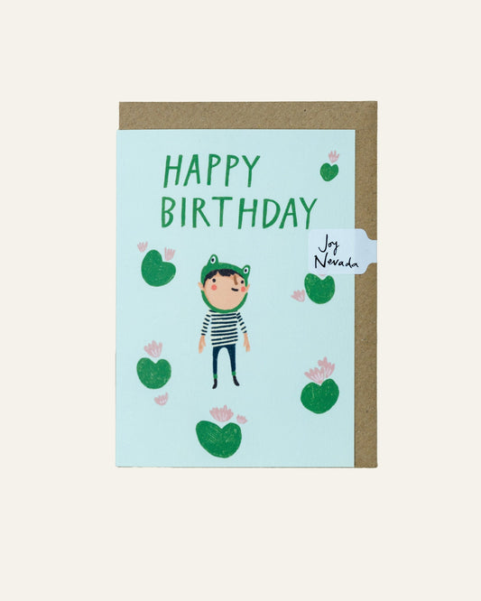 Cute Frog Birthday Card - Hidden Scotland