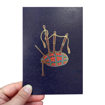 Neon Magpie - Bagpipes Card