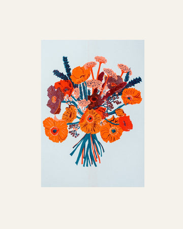 Flower Riso Print - Hidden Scotland