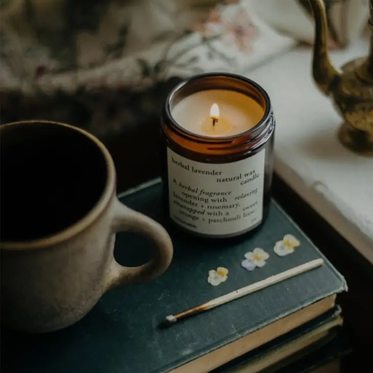 Herbal Lavender Candle - Hidden Scotland
