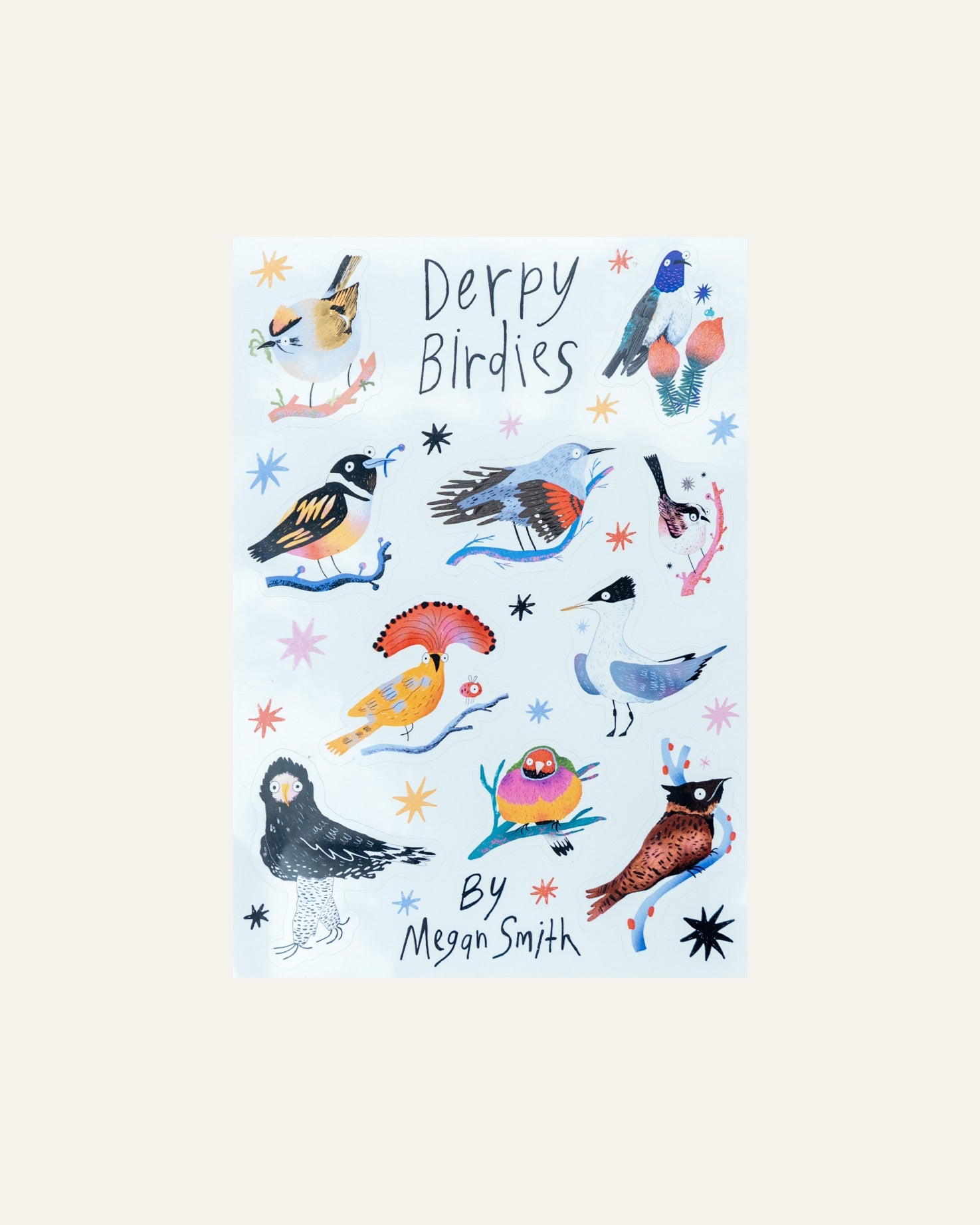 Megan Smith Derpy Birdies Stickers - Hidden Scotland