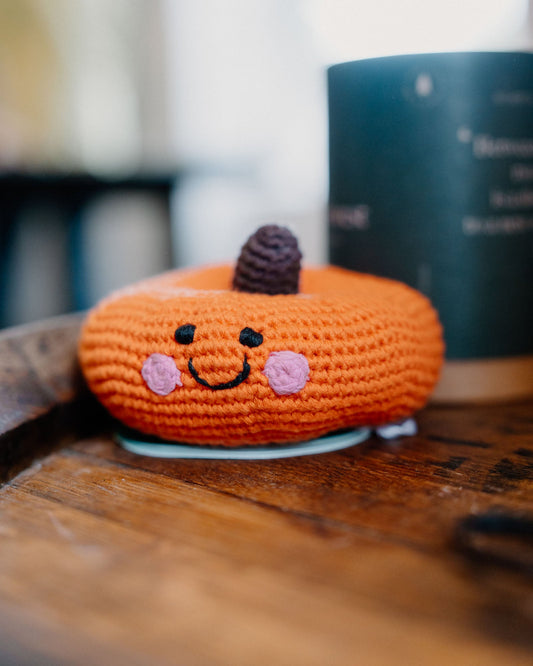 Pebble Friendly Pumpkin Rattle - Hidden Scotland