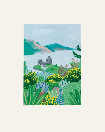 Tartan Trailburner Eilean Donan Castle A3 print - Hidden Scotland